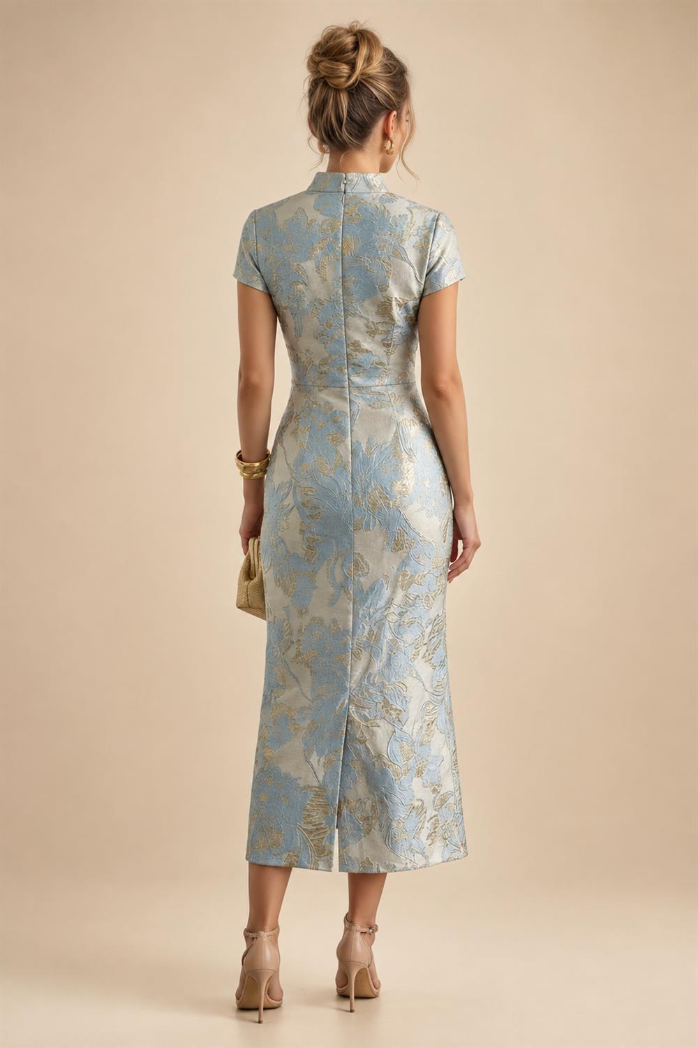 Sheath/Column Off Shoulder Chiffon Floor-Length Mother of the Bride & Groom Dresses with Lace Appliques (SHI22501551)