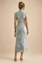 Sheath/Column Off Shoulder Chiffon Floor-Length Mother of the Bride & Groom Dresses with Lace Appliques (SHI22501551)