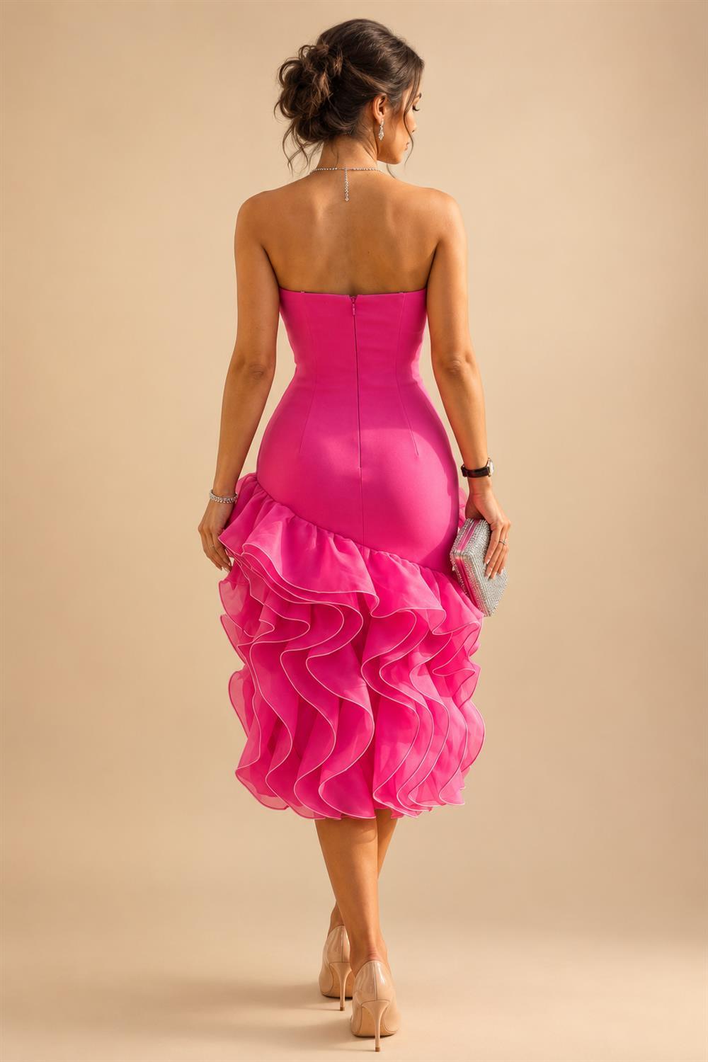 Sheath Floral Jacquard Off Shoulder Mother of the Bride & Groom Dresses with Flower (SHI22500777)