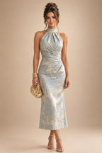 A-Line/Princess Strapless Jacquard Mini Homecoming Dresses with Bow & Pearls (SHI22370552)
