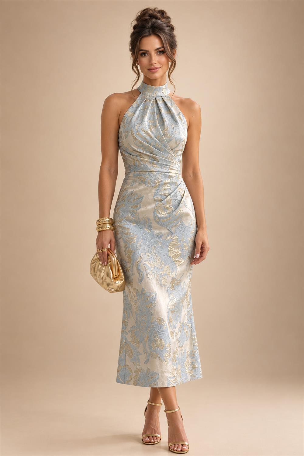 A-Line/Princess Strapless Jacquard Mini Homecoming Dresses with Bow & Pearls (SHI22370552)
