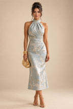 A-Line/Princess V-Neck Chiffon Floor-Length Mother of the Bride & Groom Dresses with Lace Appliques & Ruched Waist (SHI22501678)