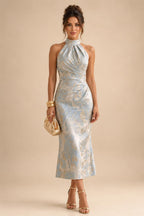A-Line/Princess Off Shoulder Chiffon Floor-Length Mother of the Bride & Groom Dresses with Lace Appliques & Pleats (SHI22501566)