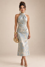 A-Line/Princess Off Shoulder Chiffon Maxi Mother of the Bride & Groom Dresses with Lace Appliques, Rhinestone & Pleats (SHI22501655)