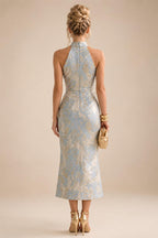 Sheath Chiffon Floral Print Cape Sleeves Mother of the Bride & Groom Dresses for Formal Wedding (SHI22500682)