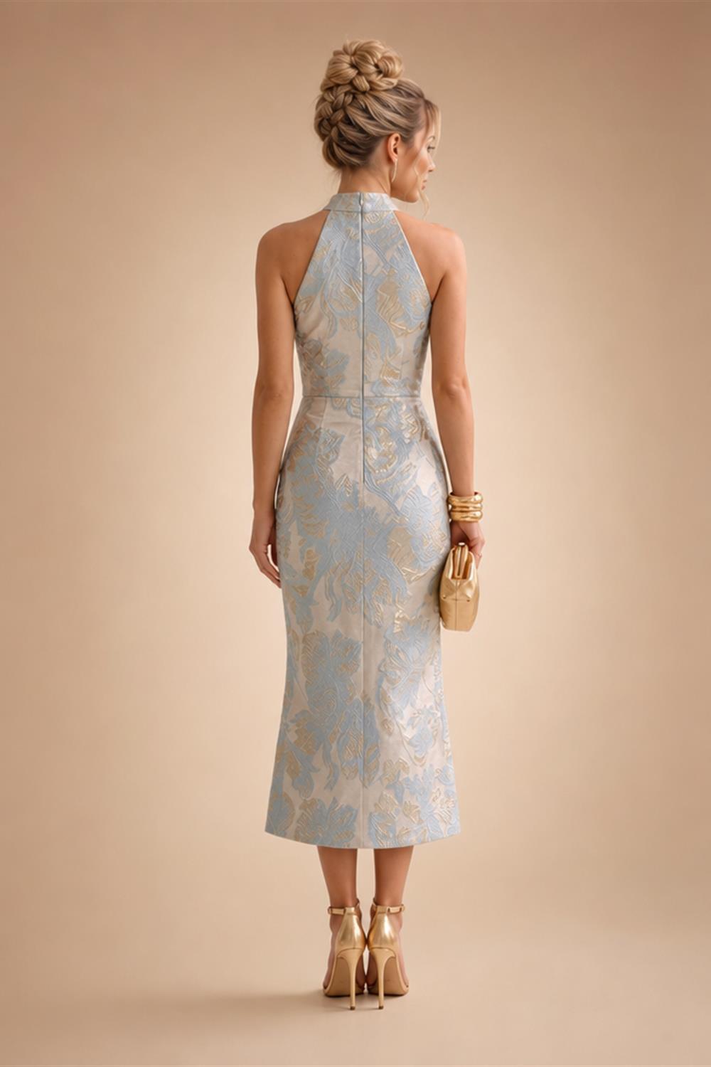 A-Line/Princess Strapless Jacquard Mini Homecoming Dresses with Bow & Pearls (SHI22370552)