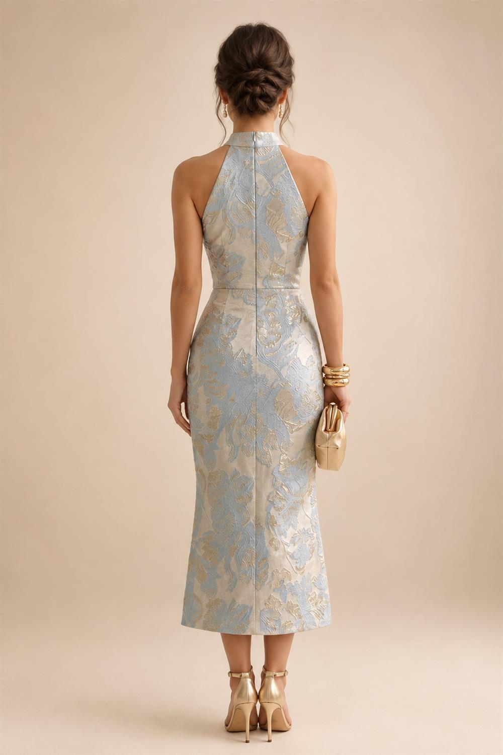 A-Line/Princess One Shoulder Chiffon Floor-Length Mother of the Bride & Groom Dresses with Lace Appliques, Sweep Train & Side Sash (SHI22501663)