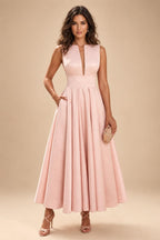 Jacquard Sheath/Column V-Neck Floor-Length Mother of the Bride & Groom Dresses with Ruffles & Ruched Waist (SHI22501060)