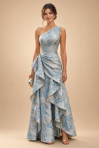 Sheath Satin Tea-Length Mother of the Bride & Groom Dresses with 3/4 Bell Sleeves & Crystal Embellished Belt (SHI22500471)