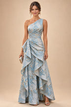 Satin Scoop Neck Mother of the Bride & Groom Dresses with 3D Flower (SHI22500338)