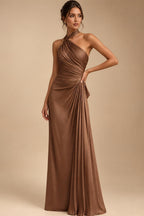 Sheath/Column Off Shoulder Stretch Jersey Floor-Length Mother of the Bride & Groom Dresses with Lace Appliques Sleeves & Slit (SHI22501550)
