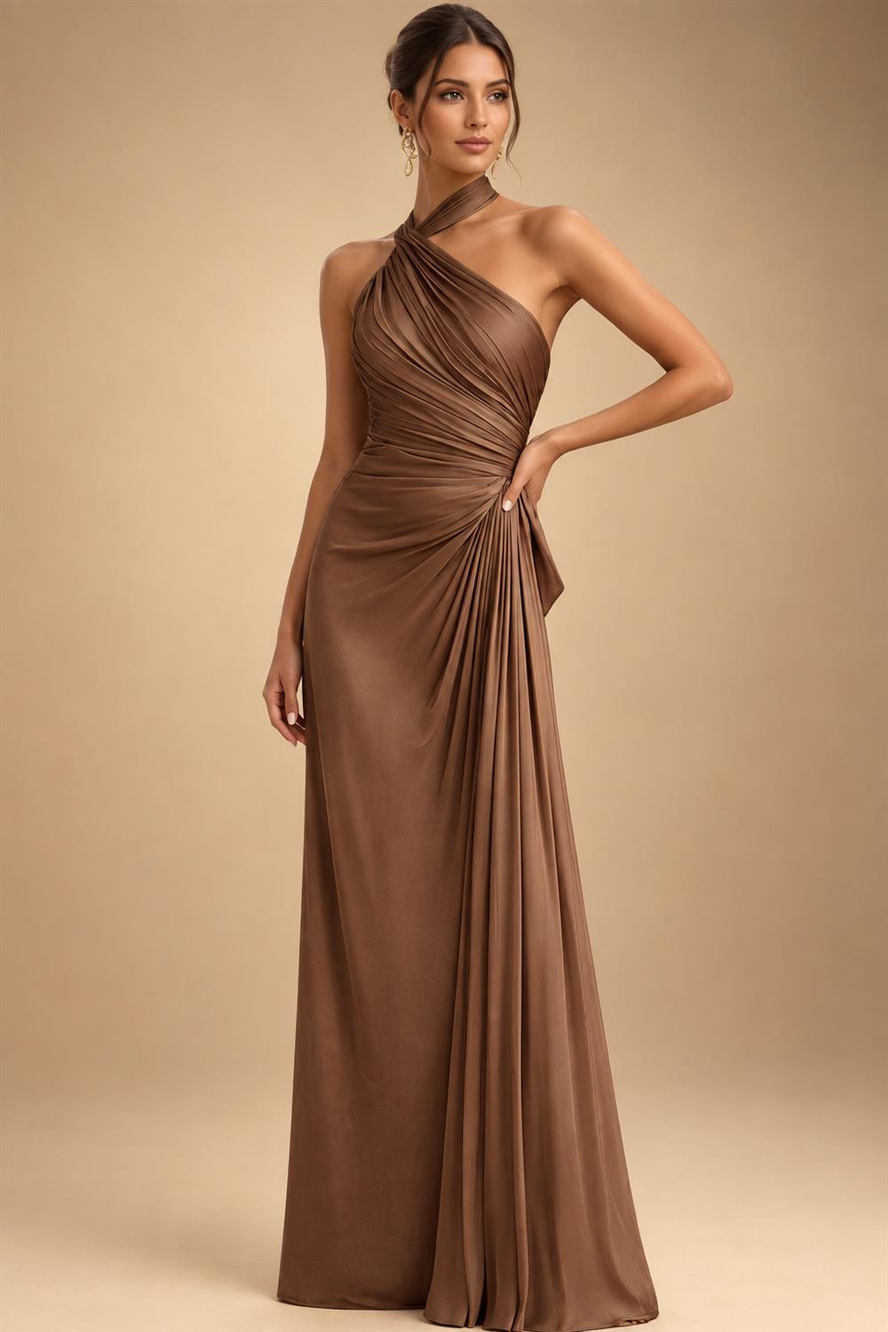 A-Line/Princess Scoop Neck Chiffon Maxi Mother of the Bride & Groom Dresses with Ruffles (SHI22501599)