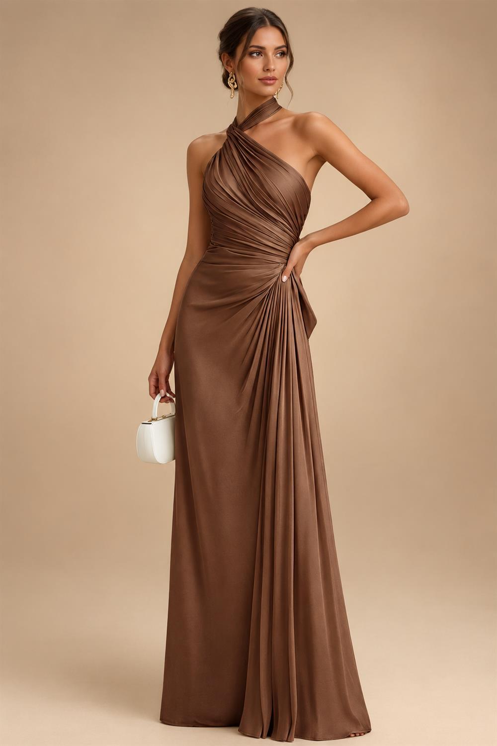 Sheath/Column Scoop Neck Velvet Floor-Length Mother of the Bride & Groom Dresses with Rhinestones (SHI22501640)