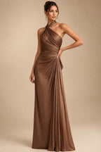 A-Line/Princess Sweetheart Chiffon Maxi Mother of the Bride & Groom Dresses with Lace Appliques & Ruched Bodice (SHI22501637)