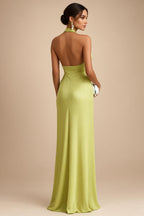 Sheath/Column V-Neck Jacquard Maxi Mother of the Bride & Groom Dresses with Ruffles & Slit (SHI25001047)