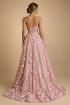 A-Line/Princess Scoop Neck Pleated Satin Evening Dresses with Sequins (SHI22500066)