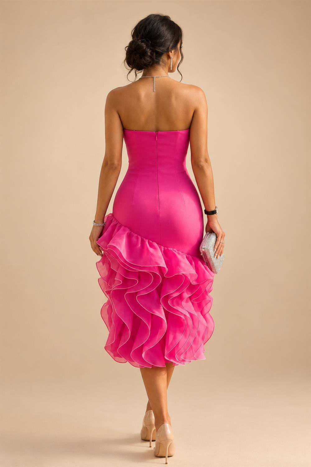 Satin A-Line/Princess Spaghetti Straps Short Homecoming Dresses with Ruched Waist (SHI22370238)