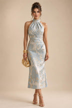 A-Line Chiffon Tiered Ruffles Mother of the Bride & Groom Dresses with Ruched Waist (SHI22500724)