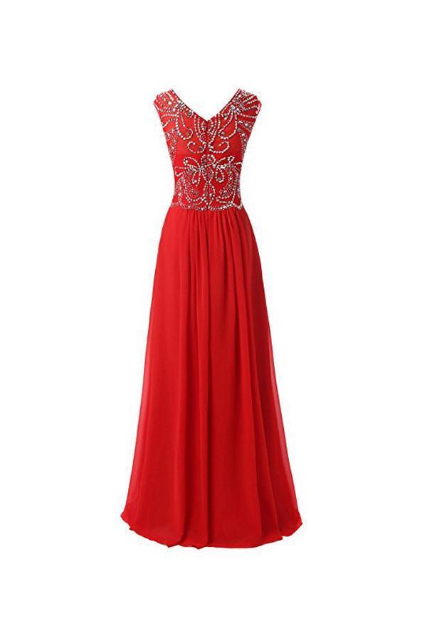 Bodenlanges Brautjungfernkleid mit Kappenärmeln aus Chiffon, Ballkleid für den Abend PG317
