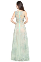 Vestidos de fiesta sexys verdes hasta el suelo