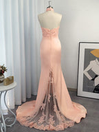 Vestidos de Baile Deslumbrantes de Cetim com Renda, Sem Mangas e com Alças ao Pescoço, Estilo Sereia