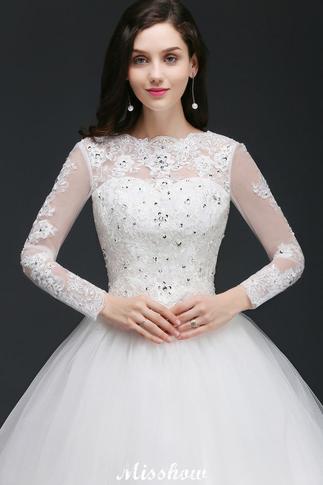 Superbes robes de bal en tulle avec traîne courte pour mariage