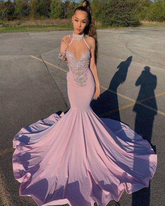 Vestidos de Baile Sereia Compridos ao Chão, Sem Mangas, com Decote Coração e Bordados