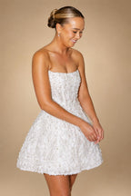 Luxury White Sparkle Sequined Bead Embellished Tube Sheath Wedding Dress ZP044