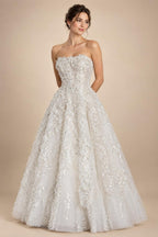 Elegant Off White Off-the-Shoulder Lace Short Wedding Dress ZP048