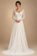Luxury Ivory Off-the-Shoulder Lace Corset Tulle Train Wedding Dress ZP135