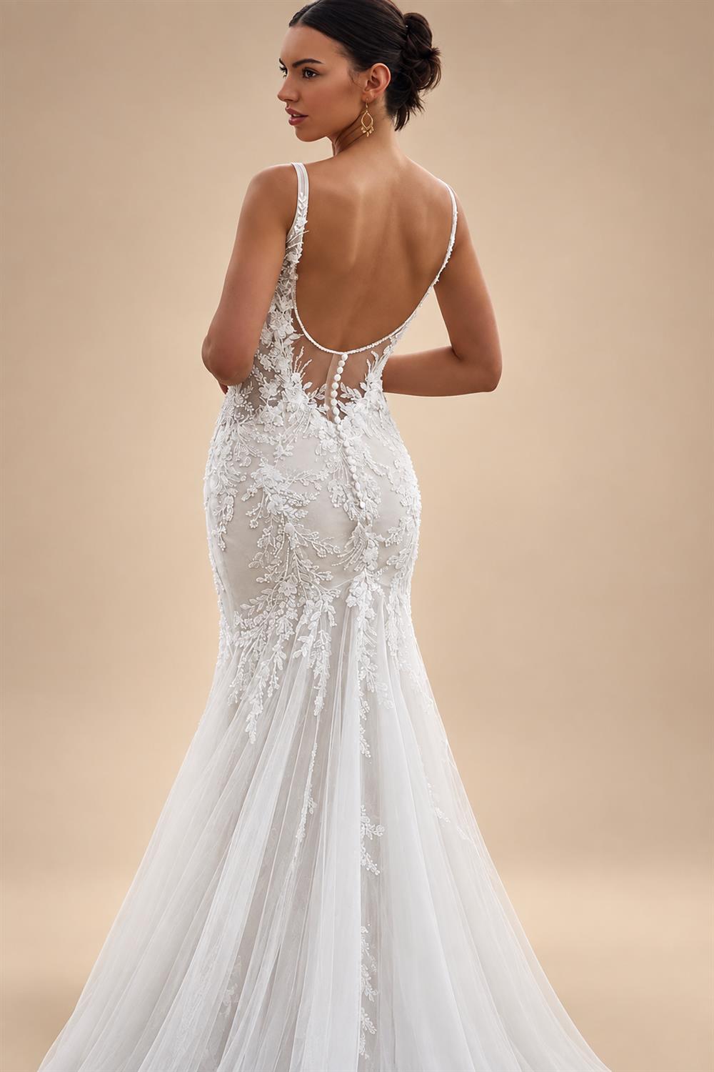 Luxury Satin Mermaid Wedding Dress Sweetheart Detachable Skirt