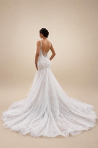 Luxury Satin Mermaid Wedding Dress Sweetheart Detachable Skirt