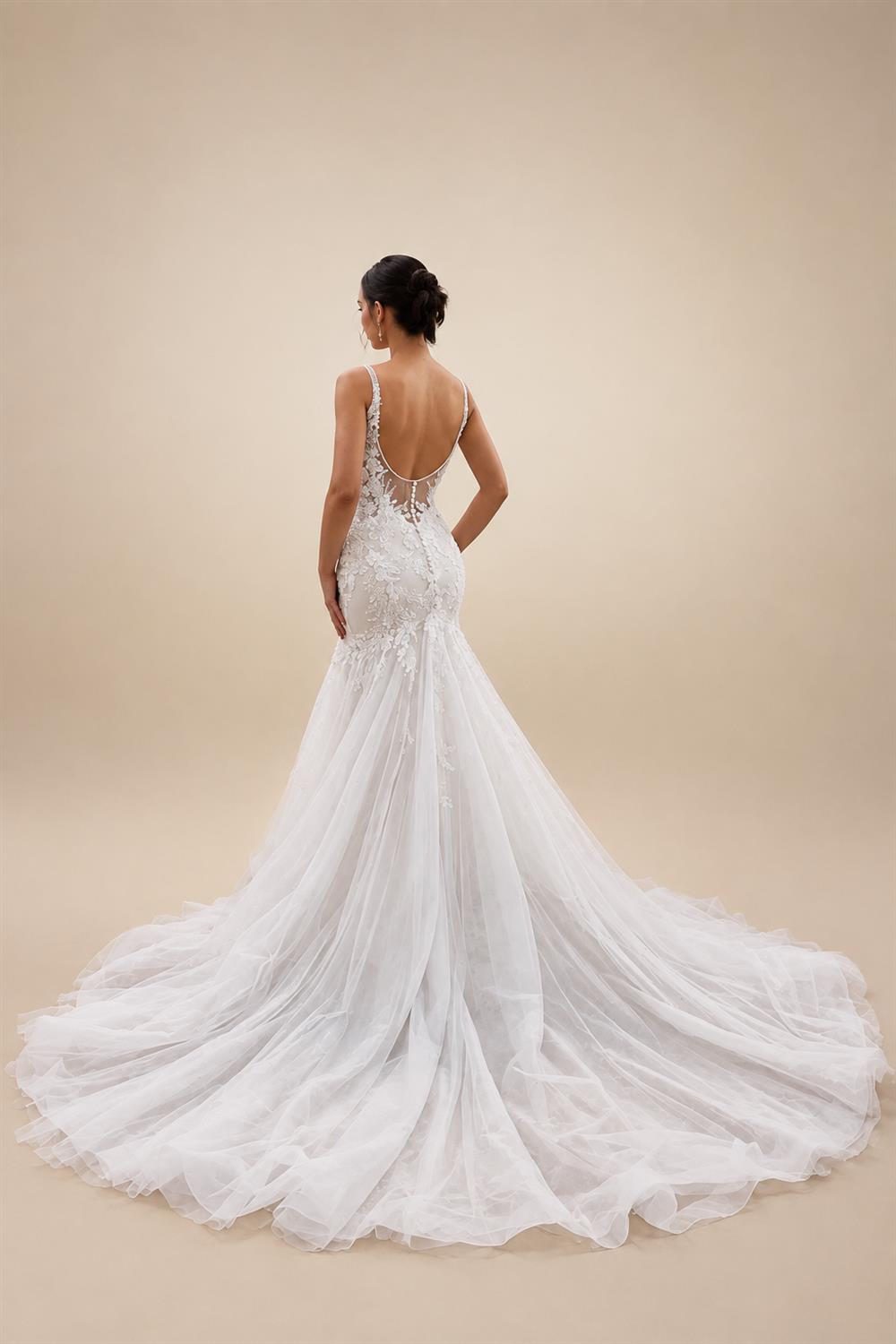 Luxury Satin Mermaid Wedding Dress Sweetheart Detachable Skirt