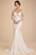 Luxury Satin Mermaid Wedding Dress Sweetheart Detachable Skirt