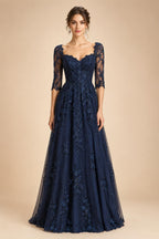 Custom Plus Size Wedding Dress Long Sleeves A Line Lace Applique Gown