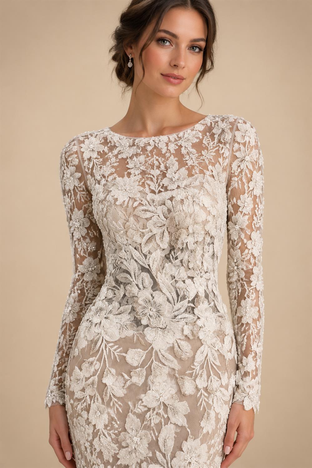 Womens Off Shoulder Lace Applique Beach Wedding Dress Boho Bridal Gown Custom