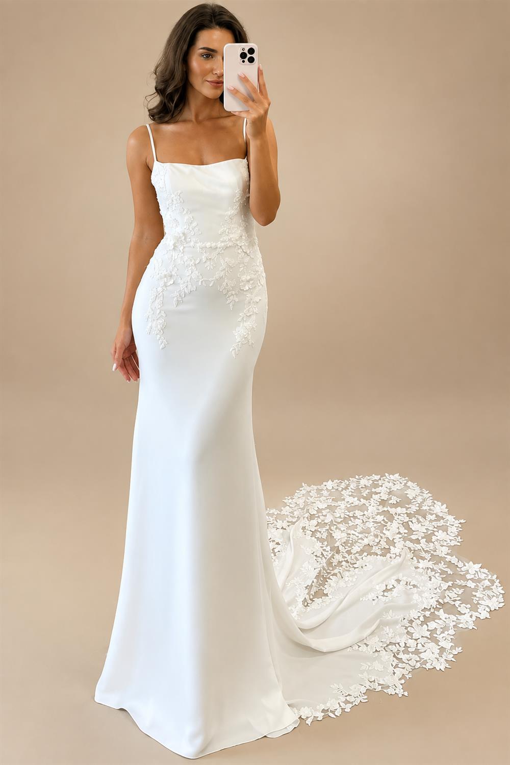 Spaghetti Straps Soft Satin Mermaid Wedding Dress for Bride 2026 Open Back Bridal Gwon vestido de novia Customized