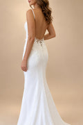 Spaghetti Straps Soft Satin Mermaid Wedding Dress for Bride 2026 Open Back Bridal Gwon vestido de novia Customized