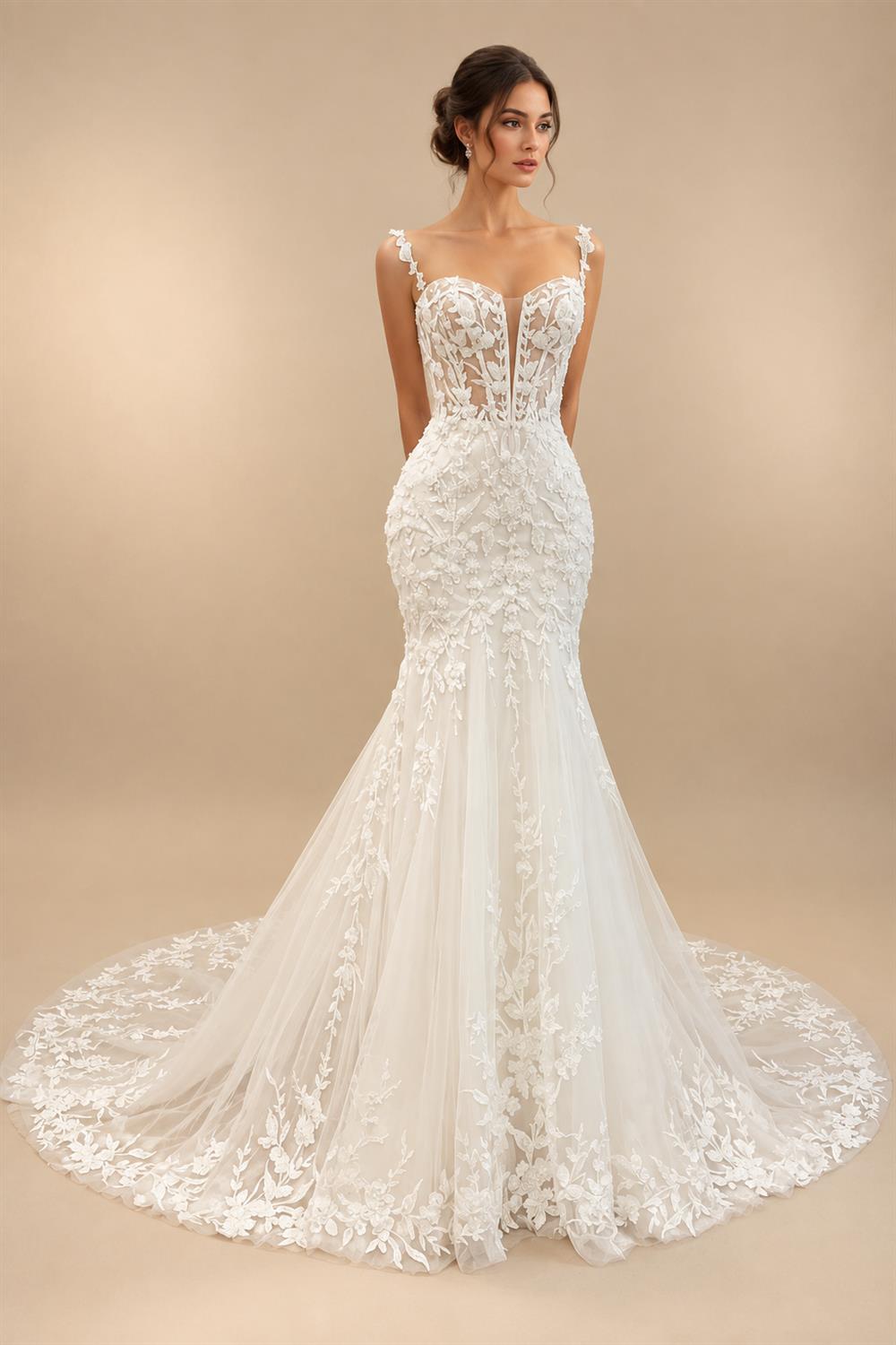 Stylish Mermaid Wedding Dresses For Bride Off The Shoulder Court Train Made To Order Vestidos De Novia Customized