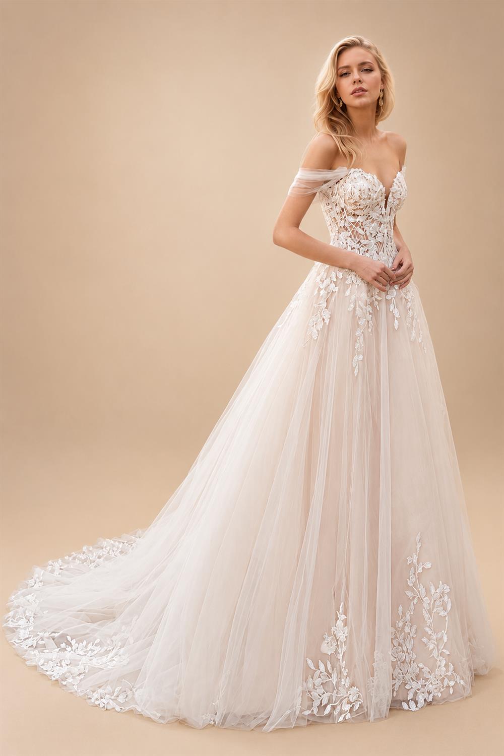 Vinatge Off Shoulder Sweetheart Wedding Dress 2025 Wedding Party Dress Customized vestido para boda playa