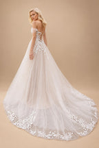 Vinatge Off Shoulder Sweetheart Wedding Dress 2025 Wedding Party Dress Customized vestido para boda playa