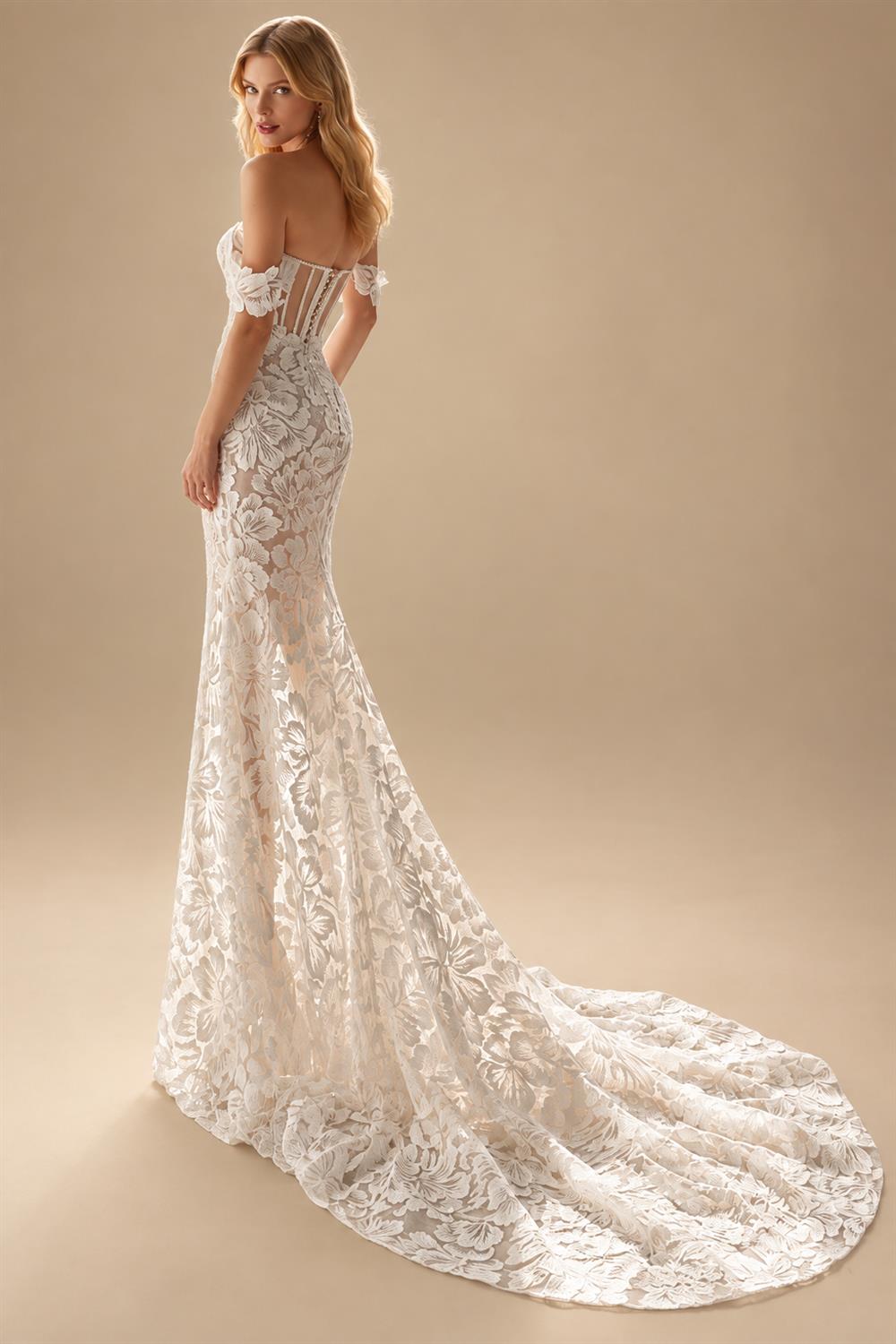 Luxury Lace Mermaid Wedding Dress Off the Shoulder Sweetheart Bridal Gown Customized Sweep Train Vestidos De Novia