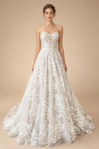 Sweetheart Women's Wedding Dress Champagne Boho Wedding Gown Vestido De Novia Para Boda Customized