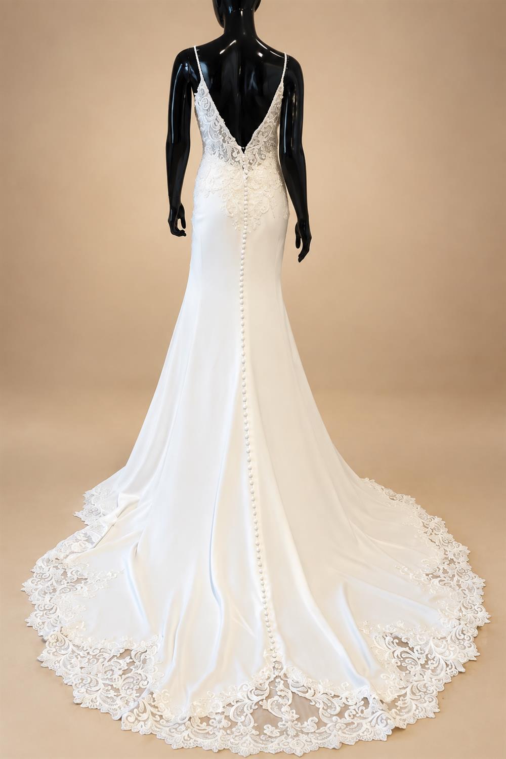 Deep V Neck Soft Satin Wedding Dresses Robe de mariee Court Train Appliques Bridal Gown Plus Size