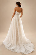 Sparkle Sequins Wedding Dresses Backless Sleeveless Sexy Bridal Gowns A-Line Robes Vestidos De Novia Customized