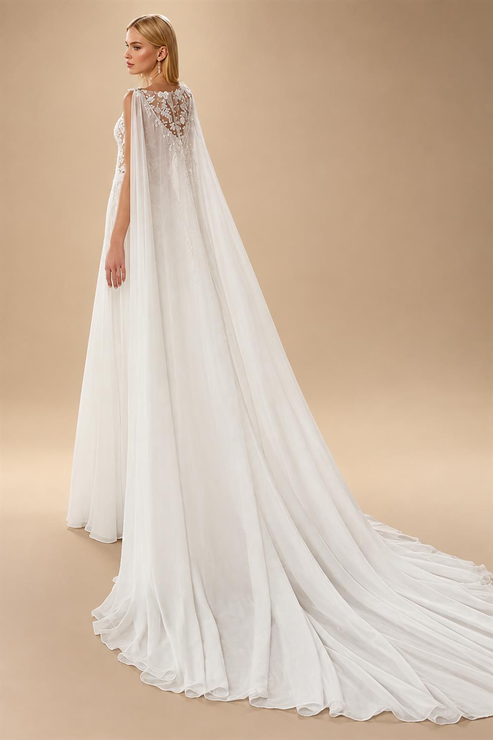 Sexy Beach Wedding Dress with Cap Spaghetti Straps V Neck Applique Split Bridal Gown for Bride Customized