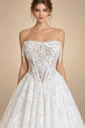 Lace Ball Gown Wedding Dress Sexy Off Shoulder Pearls Bridal Partry Gown Backless Princess Bride Gown Customized