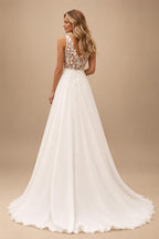 Halter Neck Tulle Wedding Dresses Sexy Sleeveless Bridal Gowns with Sweep Train and Button Back Customized