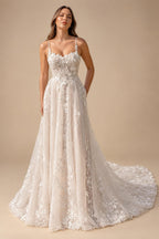 Sweetheart Tulle Wedding Dress Sequins Appliques Lace Off Shoulder Bridal Gown Vestidos Customized
