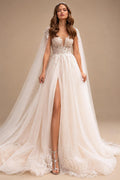 Sweetheart Tulle Wedding Dress Sequins Appliques Lace Off Shoulder Bridal Gown Vestidos Customized